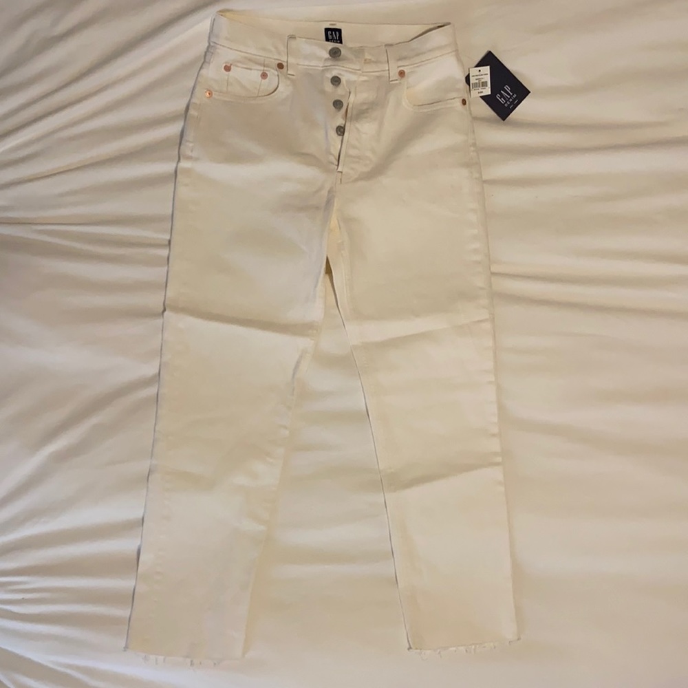 NWT GAP Denim White Jeans